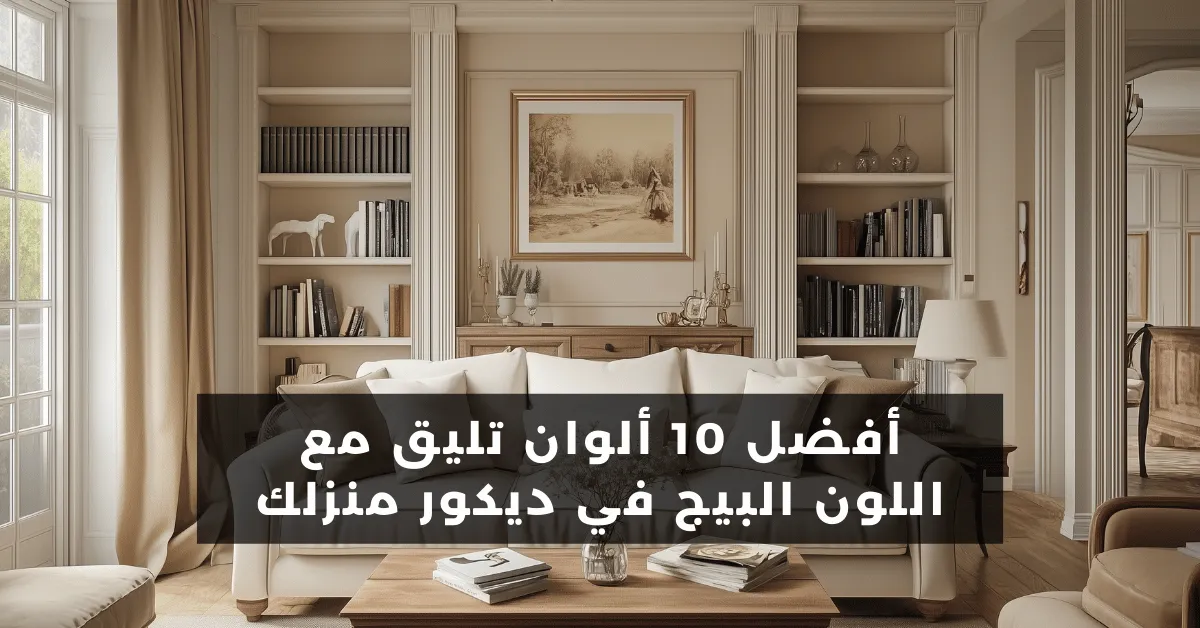 أفضل 10 ألوان تليق مع اللون البيج في ديكور منزلك